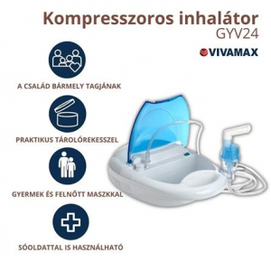 Vivamax V24 inhal&aacute;tor t&aacute;rol&oacute; rekesszel (GYV24)
