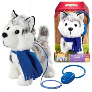 Addo Pitter Patter Pets: Sétáló, ugató kiskutya pórázon - husky (315-11147-B)