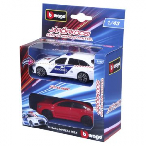 Bburago: Audi A6 rendőrautó és üldözöttje, 1:43 (53368)