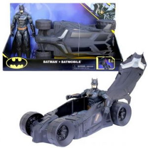 Spin Master DC: Batman figura és jármű - 30 cm (6064628)