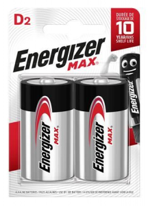 Energizer Max D g&oacute;li&aacute;t elem 2 db (E301003900/E300129200)