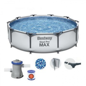 Bestway: MAUI SUPERIOR fémvázas medence vízforgatóval - 305 x 76 cm (56408)