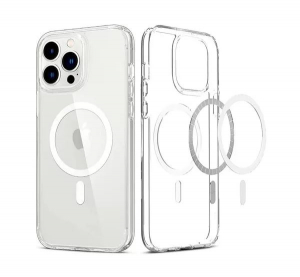 Phoner Apple iPhone 13 Pro Max Magsafe szilikon tok átlátszó (71756)