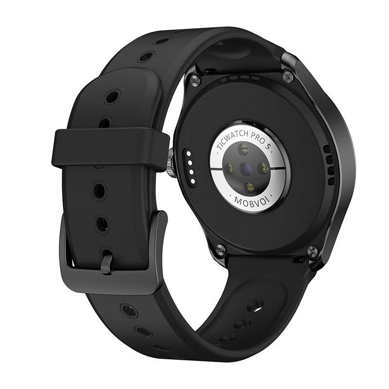 Mobvoi TicWatch Pro 5 Elite Edition GPS okosóra fekete + cserélhető eco bőr szíj (6940447104449)