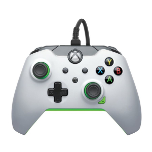 PDP Ion Xbox Series X vezetékes kontroller fehér-zöld (049-012-WG)