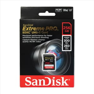 256GB Sandisk Extreme Pro SDXC UHS-II CL10 U3 V90 (SDSDXDK-256G-GN4IN / 215414)