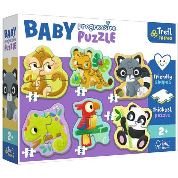 Trefl Baby: Az erdőben puzzle szett (44005)