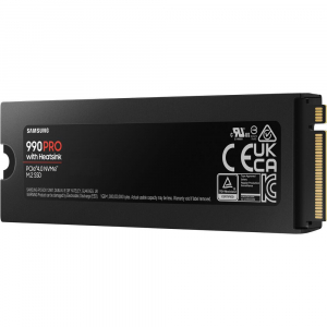 2TB Samsung 990 Pro M.2 NVMe SSD meghajtó hűtőbordával (MZ-V9P2T0GW) 5 év garanciával!