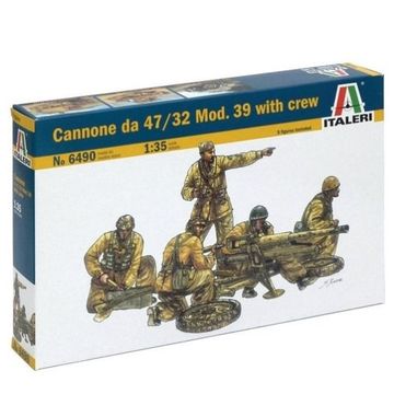 Italeri: Cannone da 47/32 Mod. löveg makett legénységgel, 1:35 (6490S)