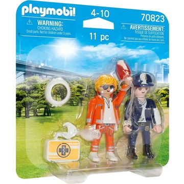 Playmobil: Sürgősségi orvos és rendőrnő (70823)