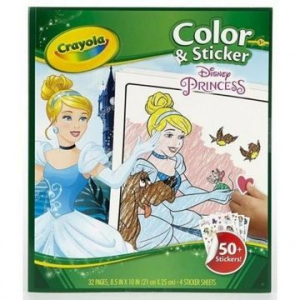 Crayola Disney Hercegnők: Kifestő matricákkal (04-0202)