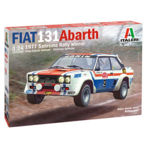 Italeri: Fiat 131 Abarth 1977 San Remo Rally Winner autó makett, 1:24 (3621S)