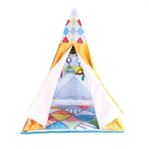 Masen Toys 3 ajt&oacute;s j&aacute;tsz&oacute;s&aacute;tor cs&ouml;rgővel, 110 cm - rombusz mint&aacute;s (7150330)