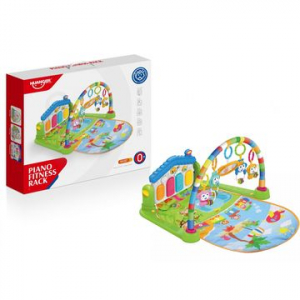Yixing Toys Színes zongorás játszószőnyeg fénnyel és hanggal - zöld (HE0605)