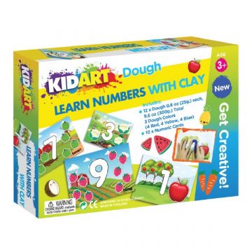 KIDART Kid Art: Játékos számtanulás gyurmázással (DIY-DBN-123)