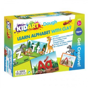 KIDART Kid Art: J&aacute;t&eacute;kos ABC betűtanul&aacute;s gyurm&aacute;z&aacute;ssal (DIY-DBN-ABC)