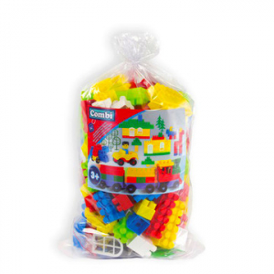 Mochtoys Combi Blocks: 150 darabos műanyag építőkocka zsákban (117)