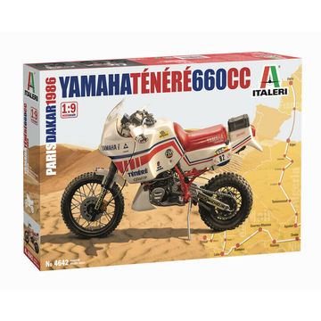 Italeri: Yamaha Tenere 660 cc 1986 motorkerékpár makett, 1:9 (4642s)