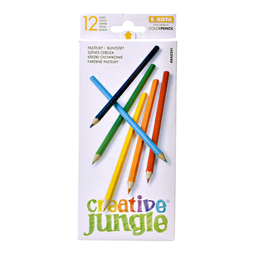Sakota Creative Jungle: Színes ceruza készlet, 12 darab (ABA0241)
