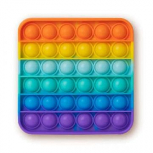 Grossman Rainbow Push Popper stresszoldó játék - Négyzet (SV21229)