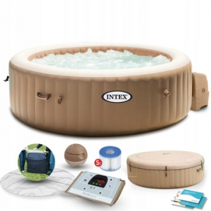 Intex: Pure Spa Sahara Tan 4 személyes jacuzzi szett - 196 x 71 cm (28426)