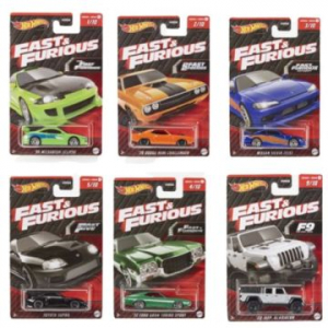 Mattel Hot Wheels: Halálos iramban kisautó - többféle (HNR88)