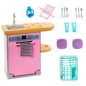 Mattel Barbie: Mosogatógép kiegészítőkkel (HJV32)