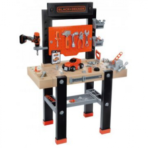 Smoby: Black and Decker munkapad szerelőasztal - 92 részes (7600360727)