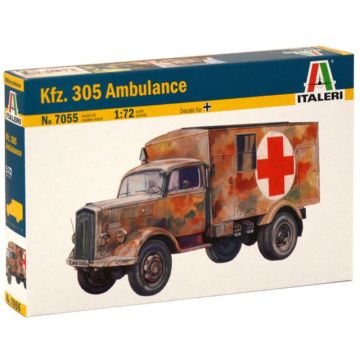 Italeri: KFZ. 305 Ambulance jármű makett, 1:72 (7055s)