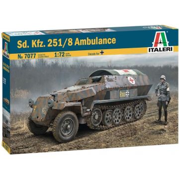 Italeri: Sd. Kfz. 251/8 Ambulance lövészpáncélos makett, 1:72 (7077s)