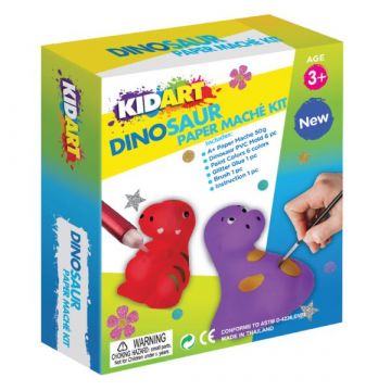 KIDART Kid Art: Papírmasé készlet - Dinók (DIY-PM50-DN)