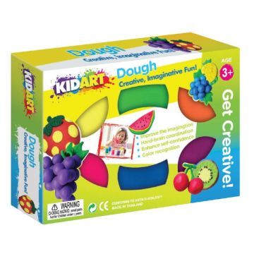 KIDART Kid Art: Színes, kreatív gyurma készlet - 6 színű (DOP25/6)