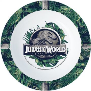 QX Jurassic World: Mikrózható műanyag mélytányér (674276)