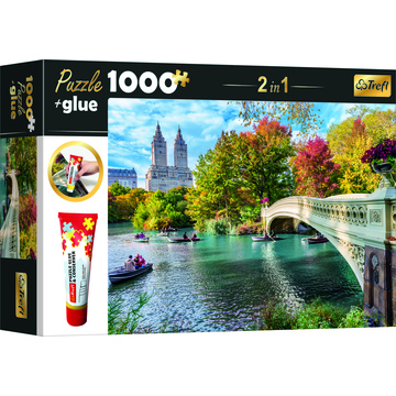Trefl: Híd a folyón puzzle - 1000 darabos + ragasztó (10648)
