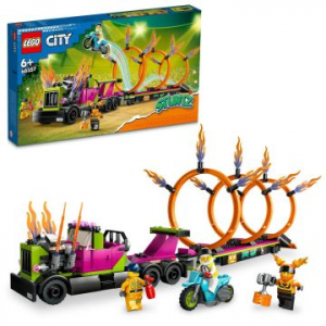 LEGO® City Stuntz: Kaszkadőr járgány és tűzgyűrű kihívás (60357)