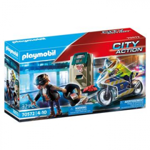 Playmobil: Rendőrségi motor - A pénztolvaj nyomában (70572)