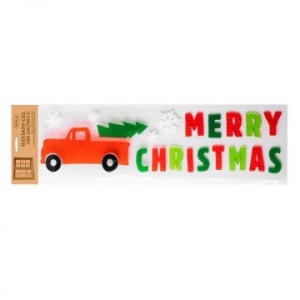 QX Merry Christmas feliratos autós ablakzselé (312709)