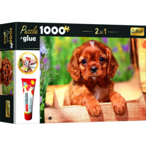 Trefl: Kölyök kutya puzzle - 1000 darabos + ragasztó (10652)