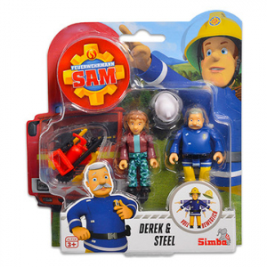 Simba Sam, a tűzoltó: 2 darabos figura - Derek és Steele (109251043038)