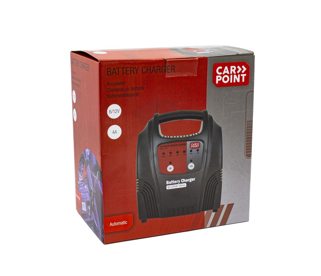 Carpoint akkumulátor töltő 6V/12V 4A (370635204)