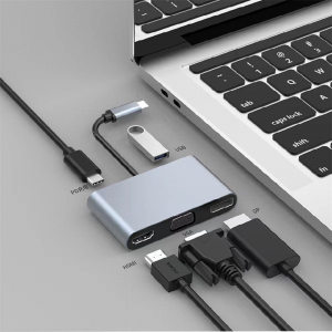 BlackBird 5in1 Dokkol&oacute; USB-C  (USB, PD, HDMI, VGA, DP) (BH1357)