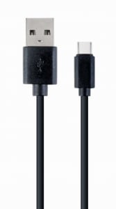 Gembird USB Type-C - USB Type-A adat- és töltőkábel 1m fekete (CC-USB2-AMCM-1M)