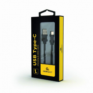 Gembird USB Type-C - USB Type-A adat- és töltőkábel 1m fekete (CC-USB2-AMCM-1M)