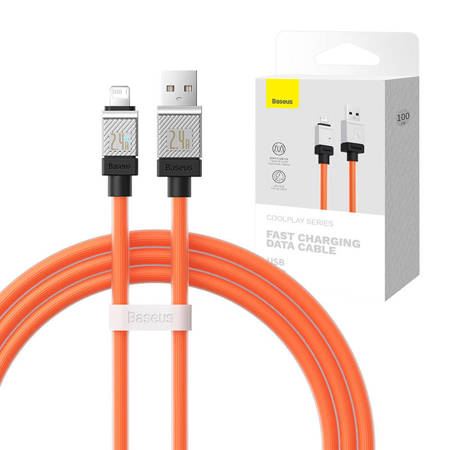 Baseus USB-A - Lightning kábel 2.4A 1m narancssárga (CAKW000407)