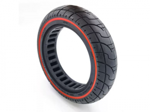 9,2x2 ultrakönnyű tömör roller gumi (piros csíkos)
