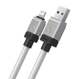 Baseus USB-C - Lightning k&aacute;bel 2.4A 1m feh&eacute;r (CAKW000402)