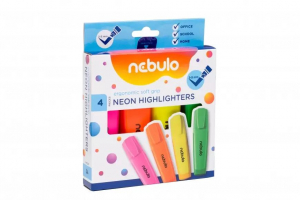 Nebulo szövegkiemelő készlet 4 neon szín (SZK-4-NE)