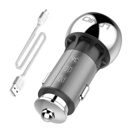 LDNIO C1 USB-A Autós töltő + USB-C kábel (C1 Type C)