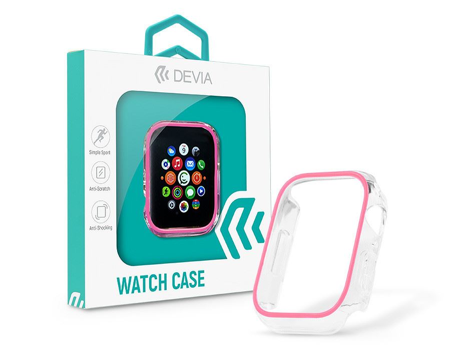 Devia Luminous Series Shockproof Apple Watch 40mm szilikon védőtok pink (ST365294)