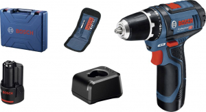 Bosch Professional GSR 12V-15 akkus fúrócsavarozó 2db 2.Ah akkuval (060186810G)